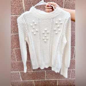 Off white adorable knit sweater